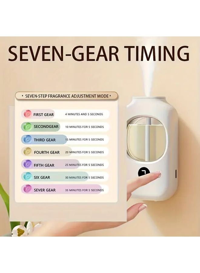 White USB Rechargeable Aromatherapy Diffuser Cool Mist Humidifier Soundwave Technology - Image 4